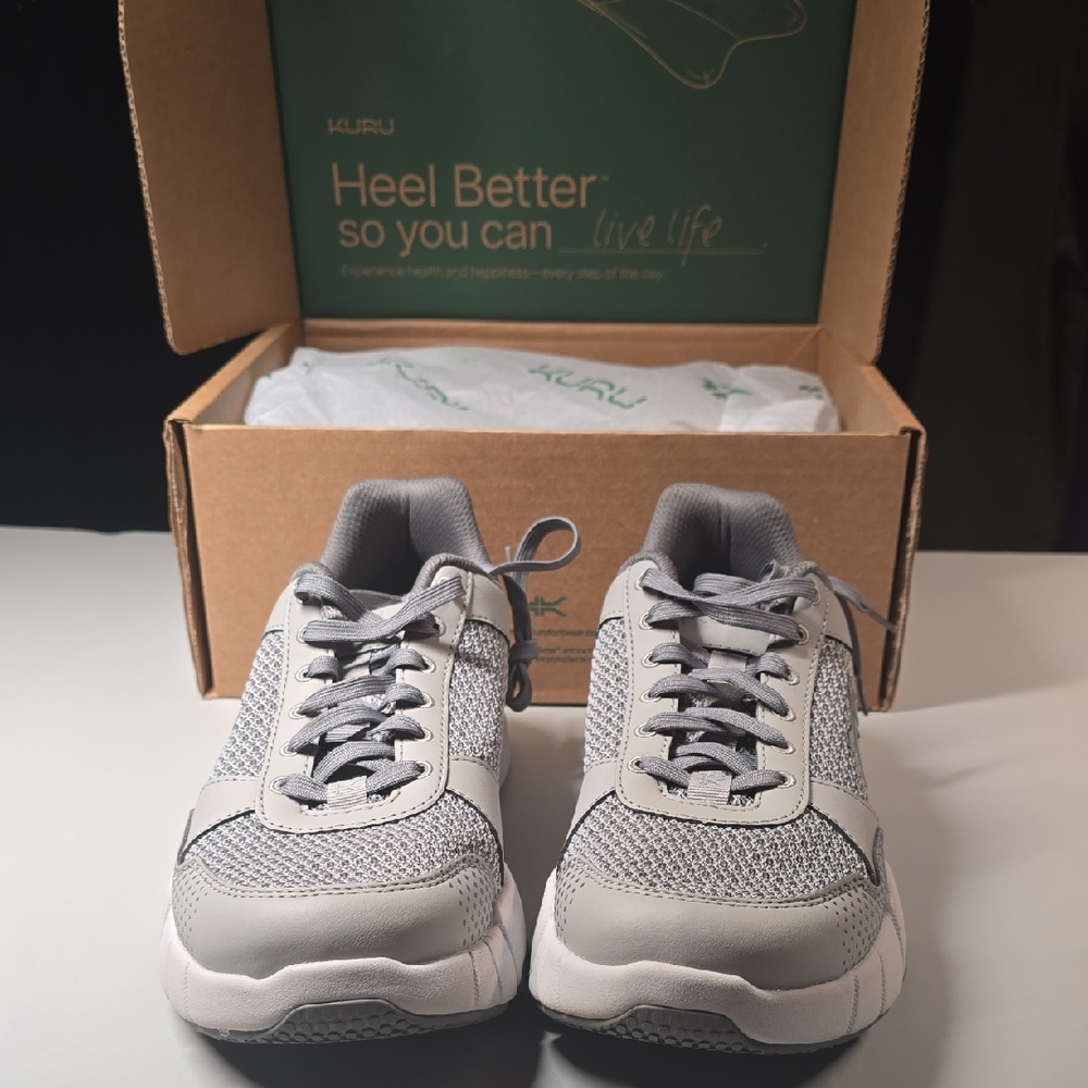 KURU Light Gray Mesh Sneakers